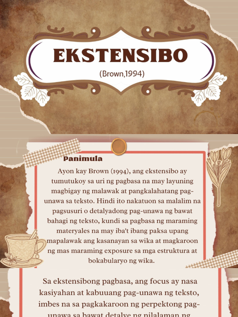 Ekstensibo & Top Ten Principles For Teaching Extensive Reading | PDF