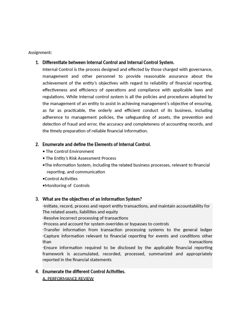 Understanding Internal Control Systems | PDF | Internal Control | Audit