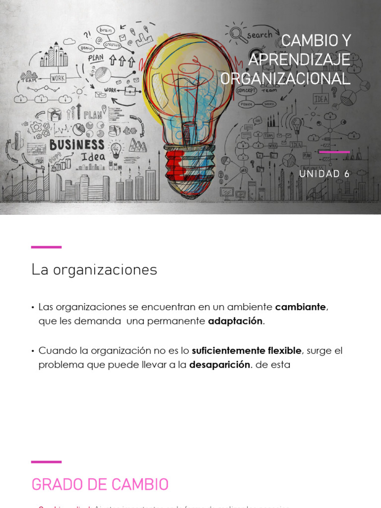6.1. Cambio y Aprendizaje Organizacional | PDF | Innovación | Business