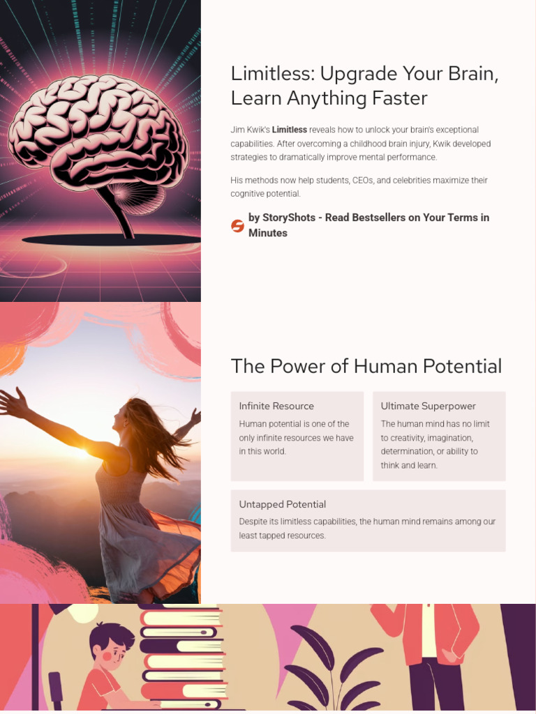 Limitless Storyshots Infographic | PDF | Learning | Motivational