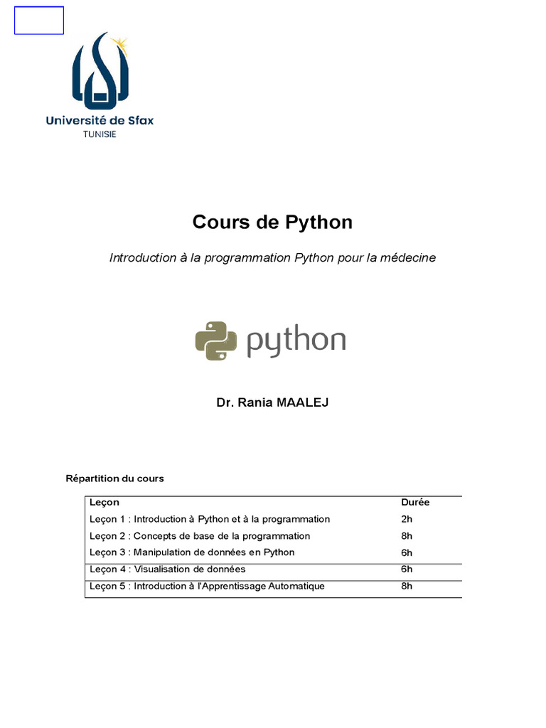 Cours de Python | PDF