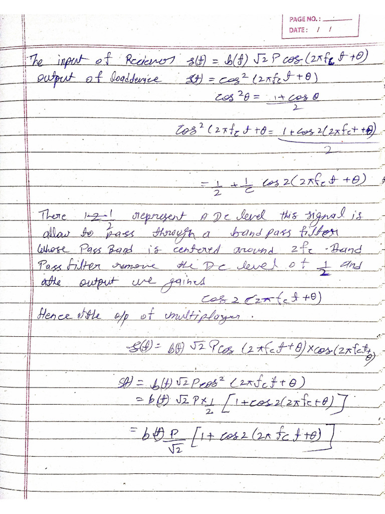 Communication Engineering Notes 3 | PDF