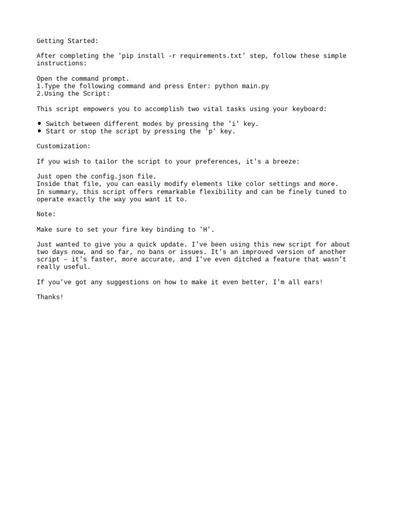 Keyboard Script Setup and Customization | PDF