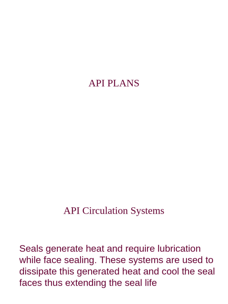 Overview of API Plan 51 Systems | PDF | Pump | Leak