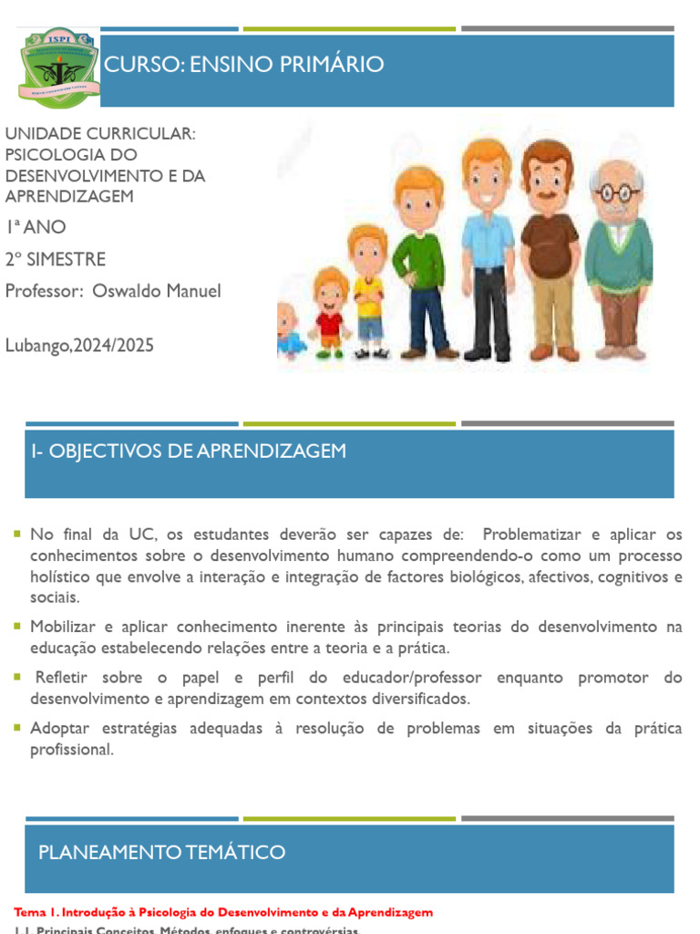 Psicologia do Desenvolvimento e Aprendizagem | PDF | Aprendizado | Humano