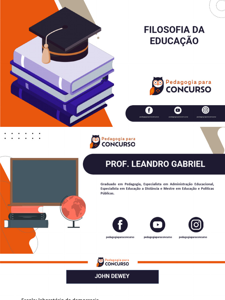 Filosofia da Educação: Teorias e Práticas | PDF | Pedagogia | Aprendizado