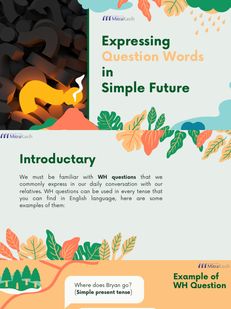 WH Questions in Simple Future Tense | PDF