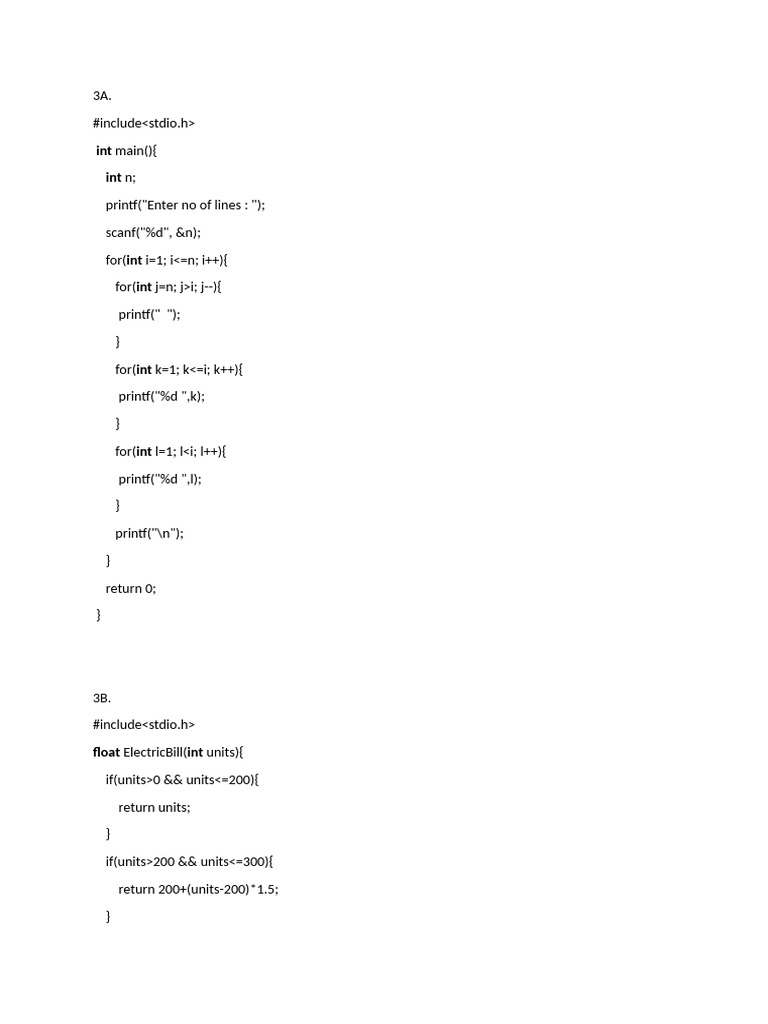 C Programming Code Examples | PDF | Computer Libraries | Computer Standards