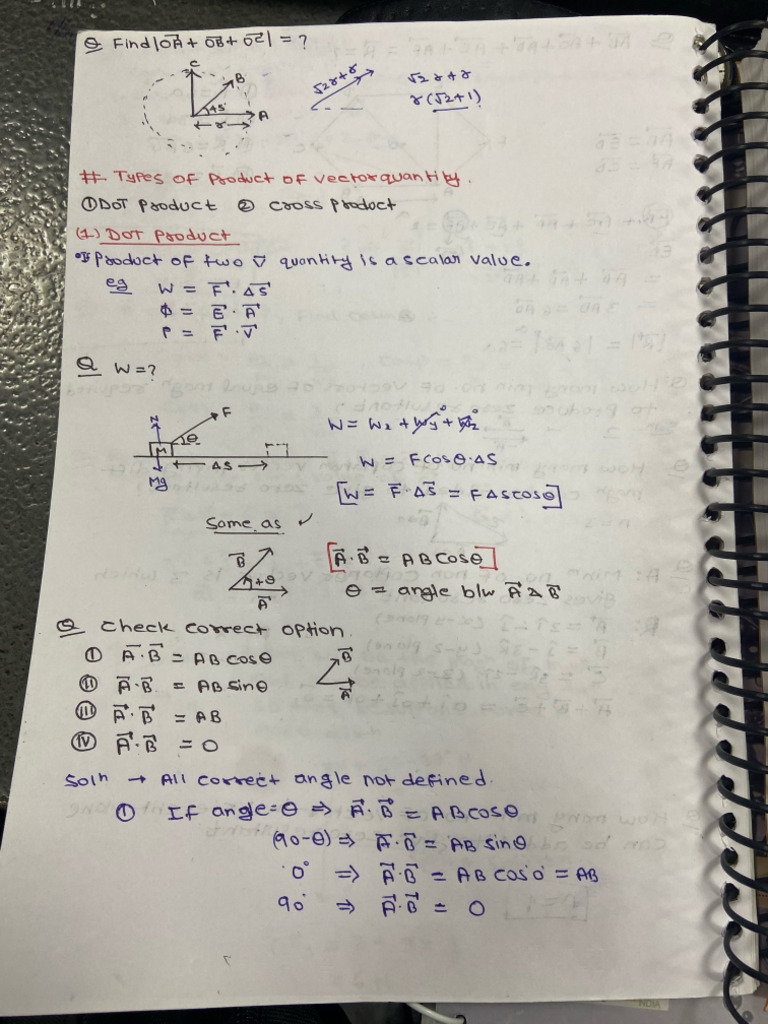 Dot Product | PDF