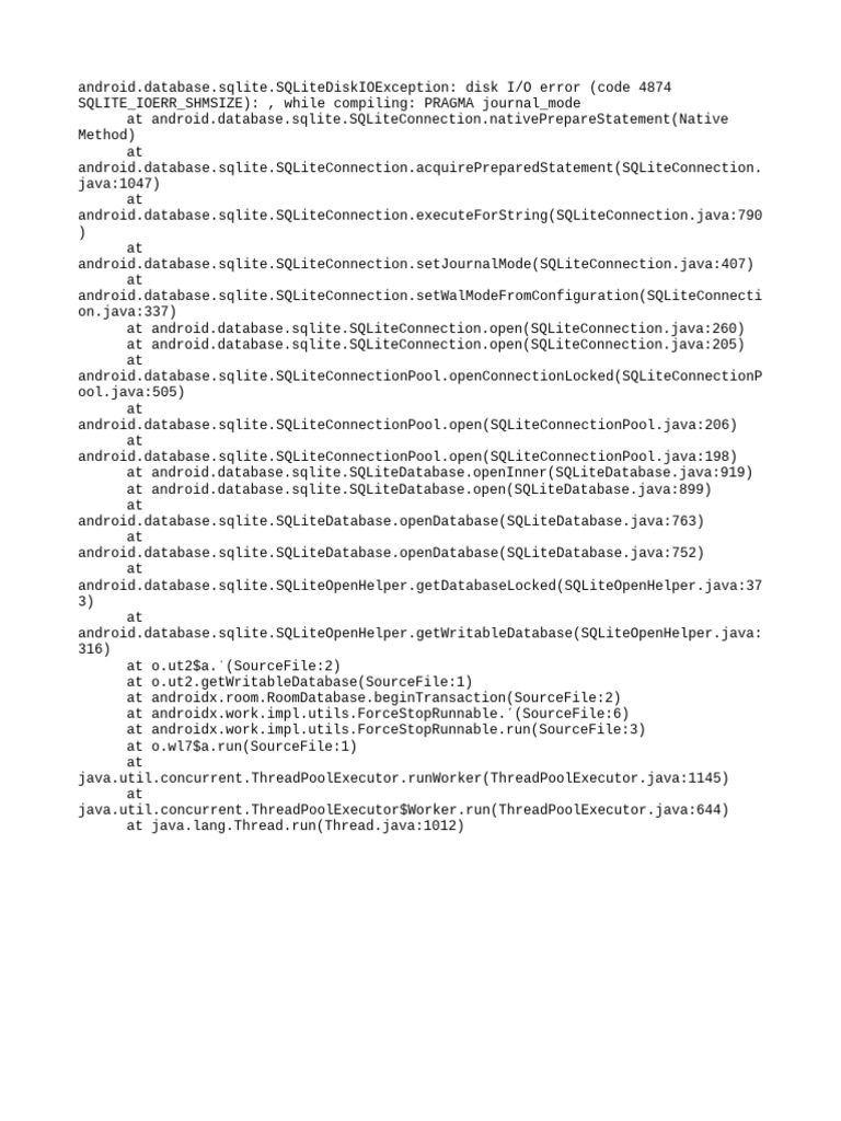 ztorrent SQLite Disk I/O Error | PDF