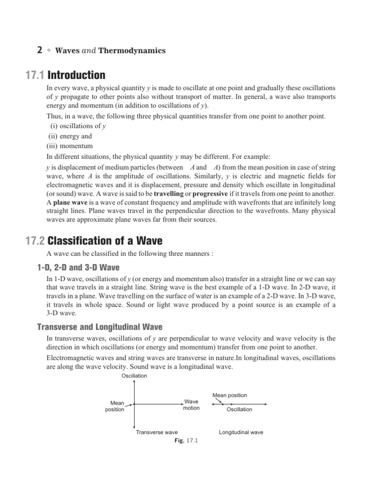DC Pandey Waves and Thermodynamics | PDF | Waves | Sound