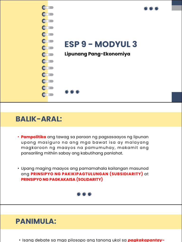 Esp 9 Module 3 | PDF