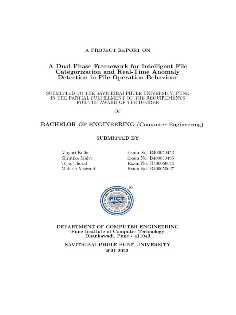 Intelligent File Categorization & Anomaly Detection | PDF | Machine ...