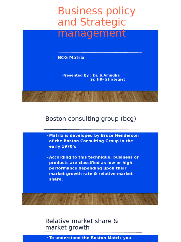 Business Policy and Strategic Management: BCG Matrix | PDF | Investing ...