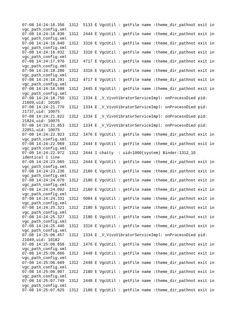 VgcUtil Theme Path Errors Log | PDF | Java (Programming Language ...