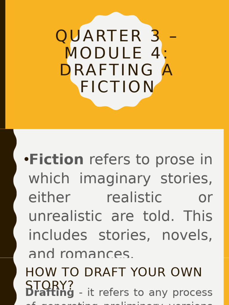 How to Draft a Fiction Story Guide | PDF | Narration