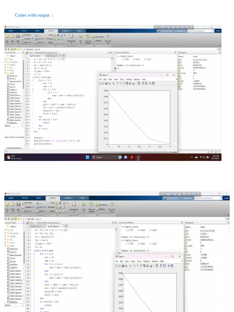 Codes With Output | PDF