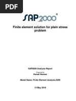 Download Finite Element Solution for Plain Stress Problem Using SAP2000 by Jemo Nox SN88743771 doc pdf