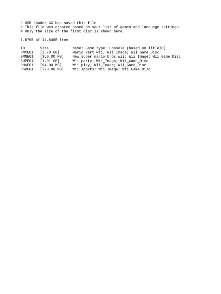 Game List | PDF