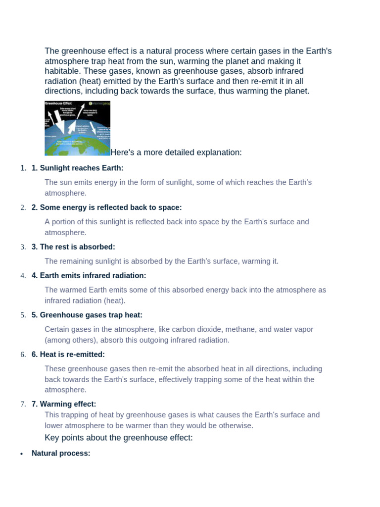 Understanding the Greenhouse Effect | PDF