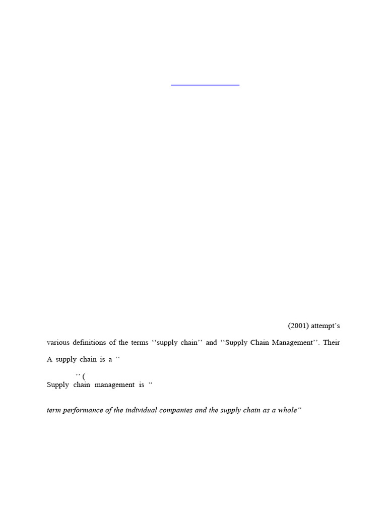 Evolution of Supply Chain Management | PDF | Supply Chain Management ...
