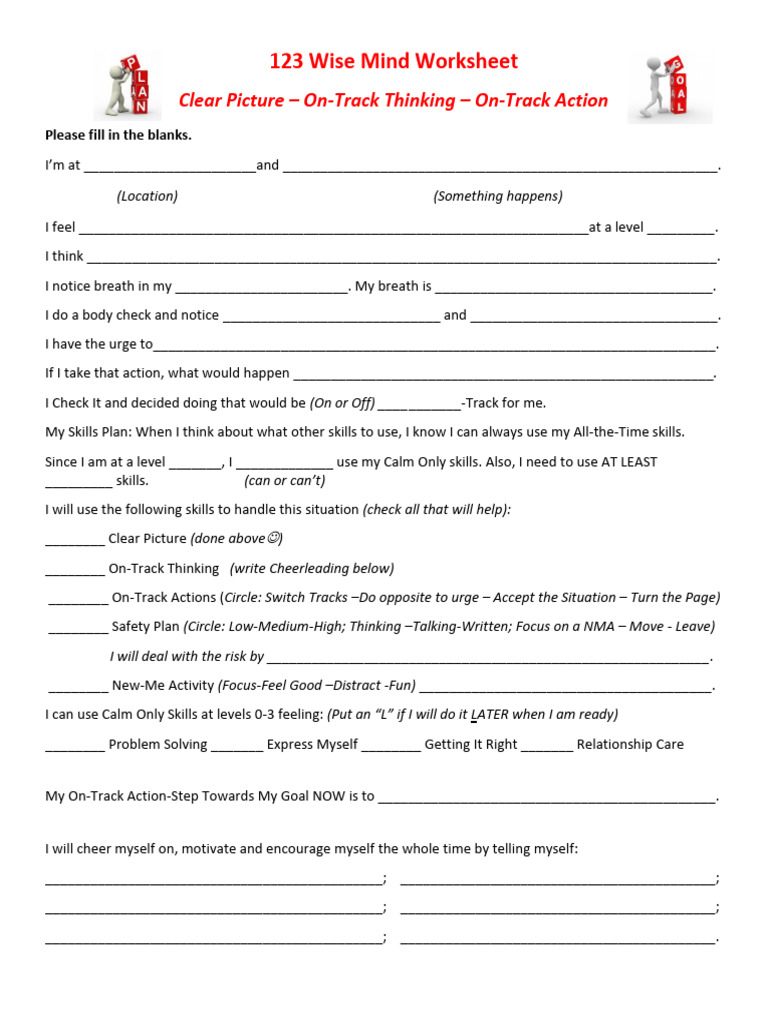 Wise Mind Worksheet for Adults | PDF