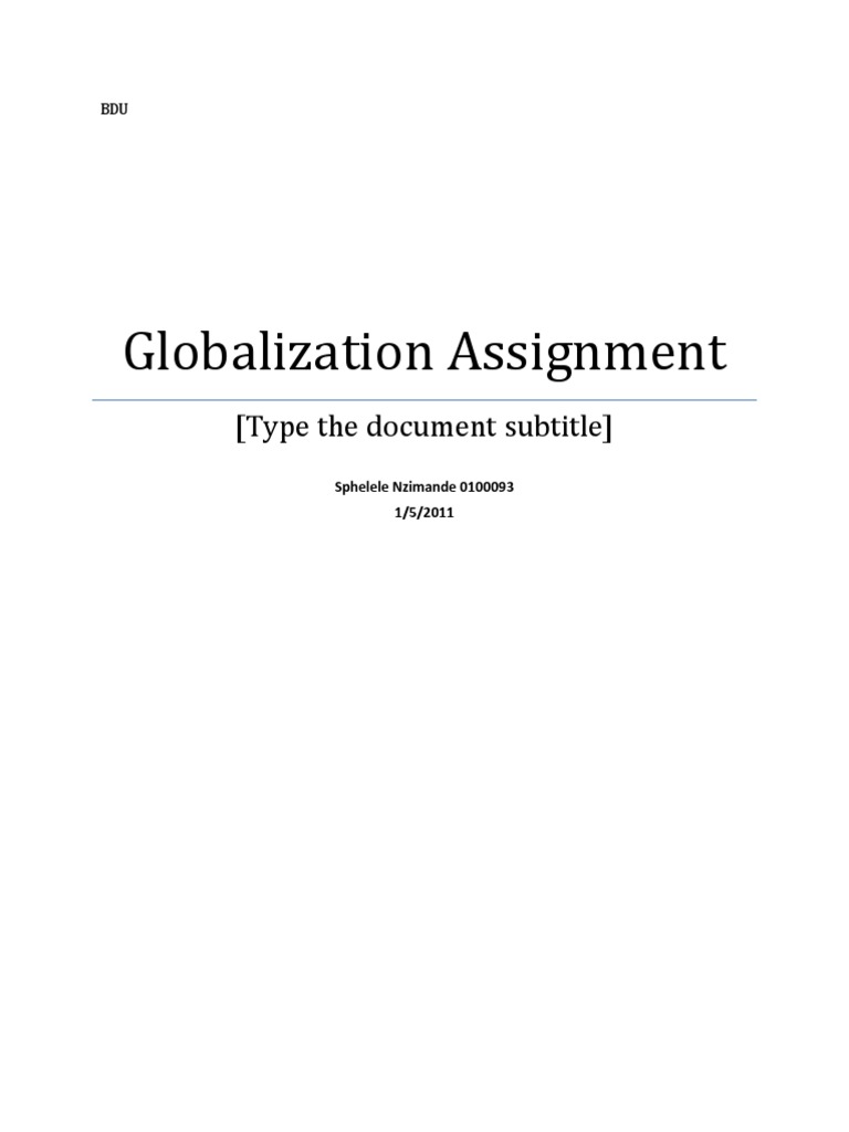Project on globalisation pdf class 10 picture