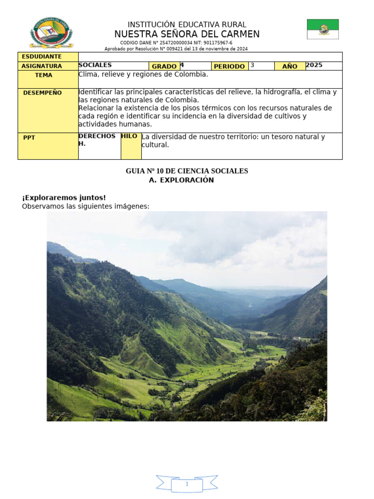 Clima y Regiones Naturales de Colombia | PDF | Colombia | Clima