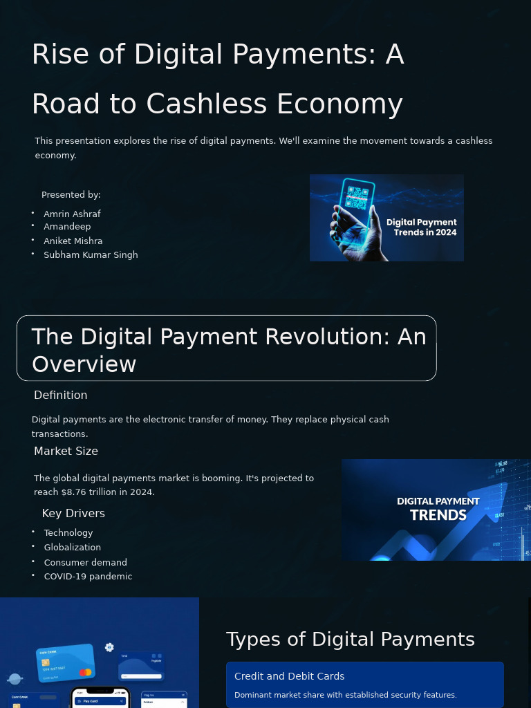 Digital Payments and Cashless Economy Insights | PDF | Computer ...