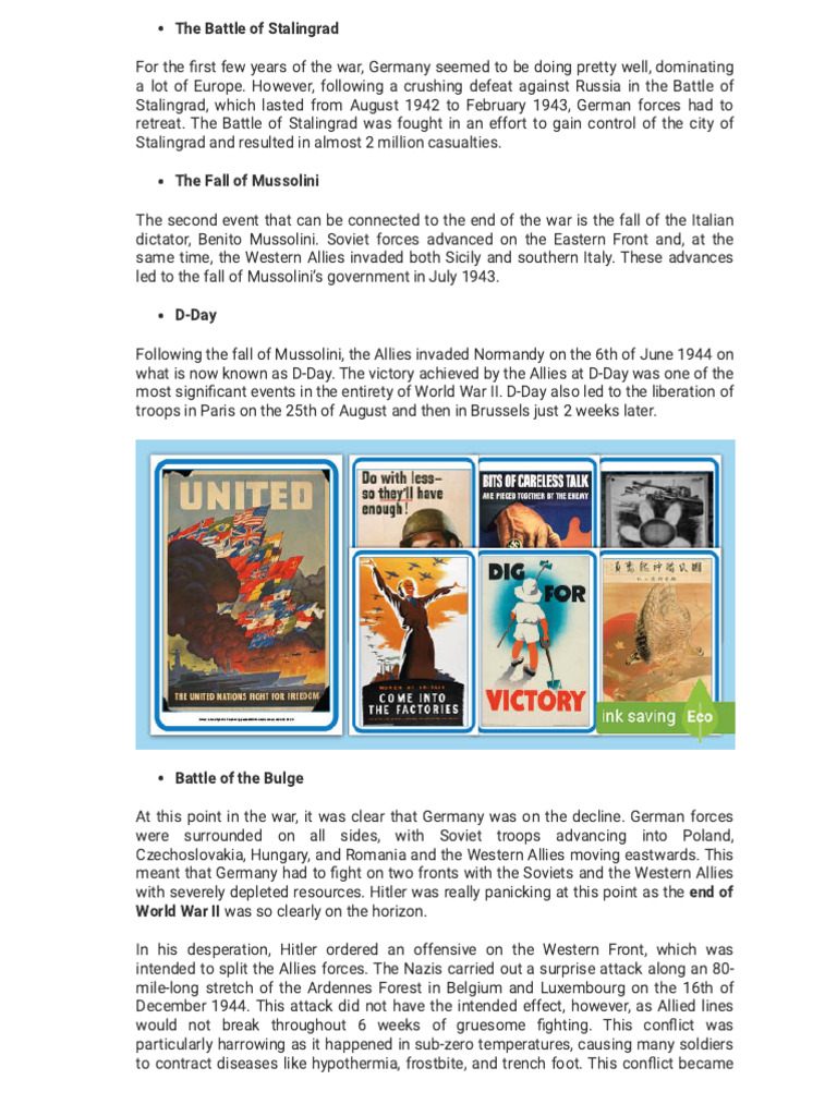 Key Events of World War II Explained | PDF | Nazi Germany | World War II
