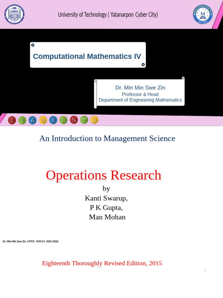CH 2 Op | PDF | Operations Research | Mathematical Optimization