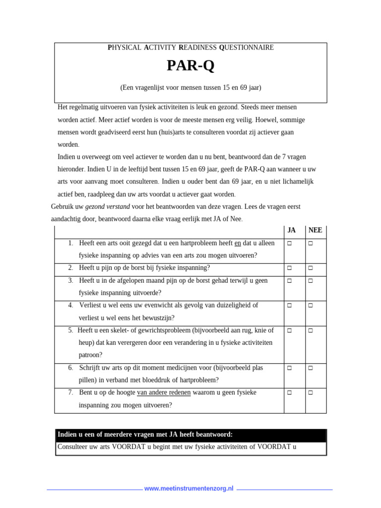 PAR Q Meetinstr | PDF