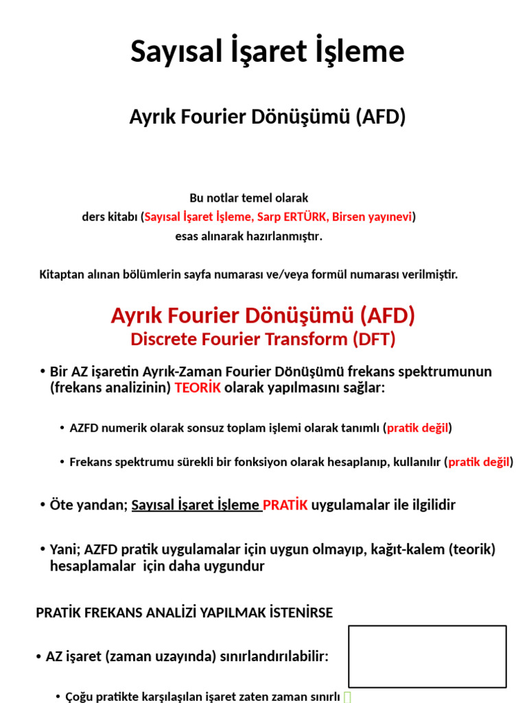 Sii Hafta15 (Afd) Ders | PDF