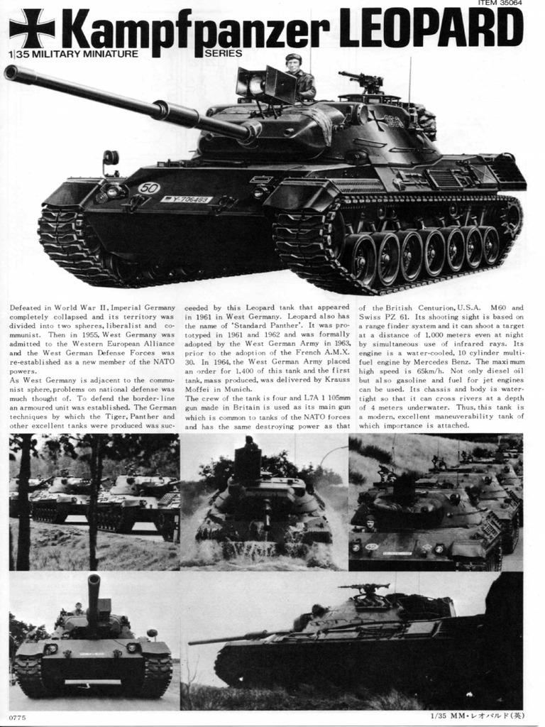 Leopard A1 Tank Overview | PDF | Tanks | Armoured Fighting Vehicles