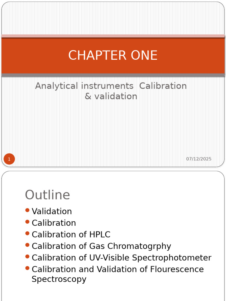 Calibration and Validation of Instruments | PDF | Calibration | High ...