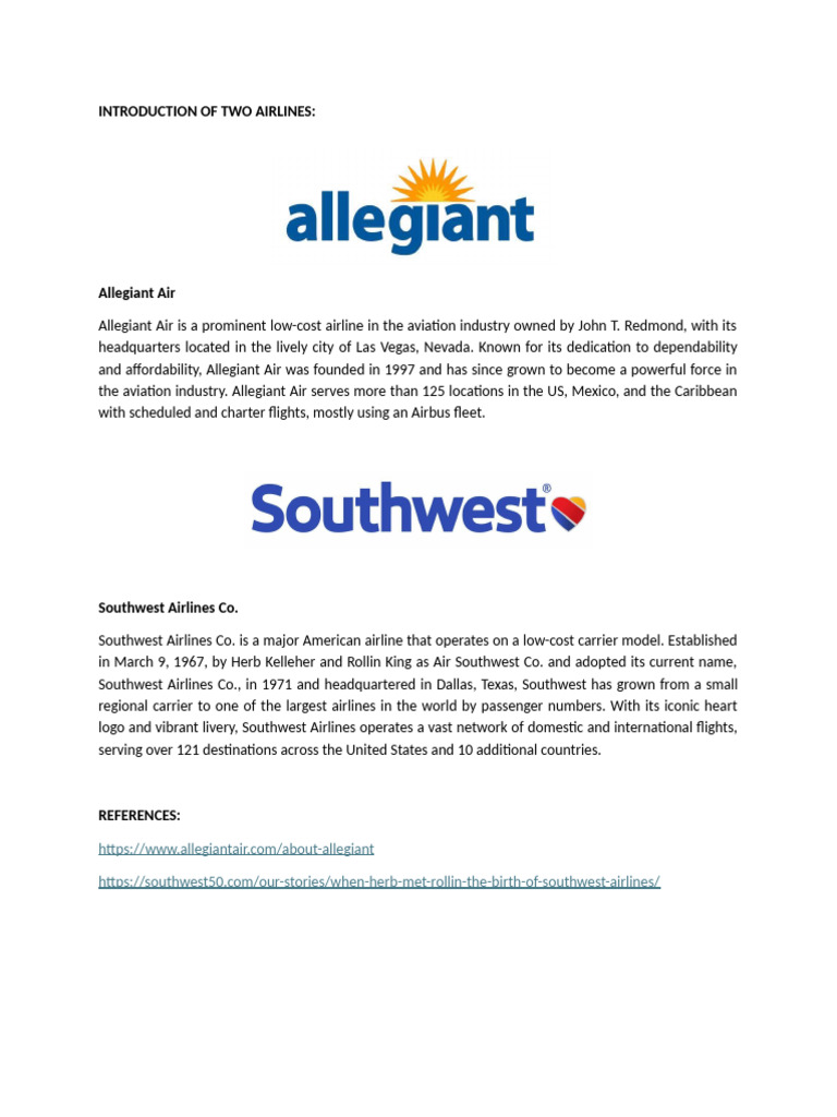 Introduction of Airlines | PDF