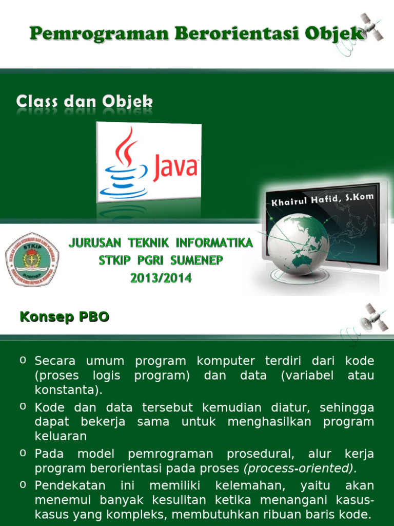 Konsep Pemrograman Berorientasi Objek | PDF