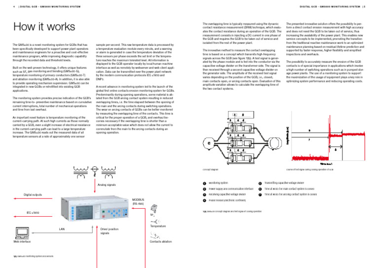 GMS600 Monitoring System for GCBs | PDF | Capacitor | Electric Arc