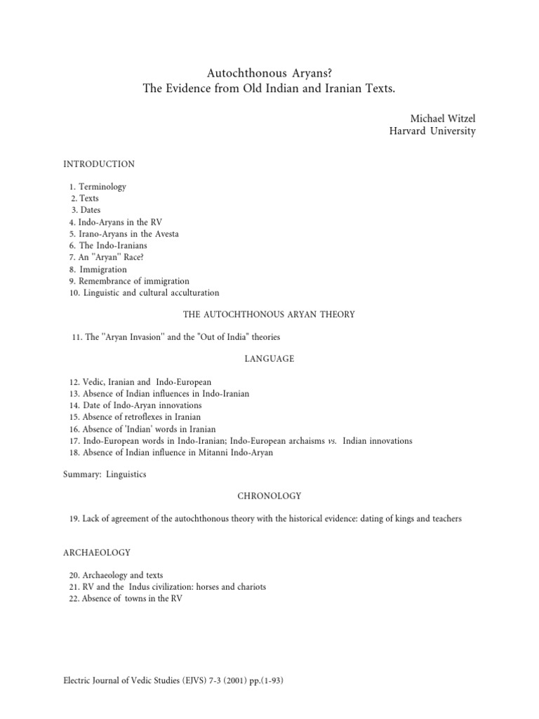 Autochthonous Aryans The Evidence From O | PDF | Deities | Iranian Peoples