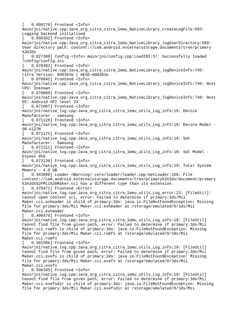 Citra Emulator Log Analysis on Android | PDF | Computer Engineering ...