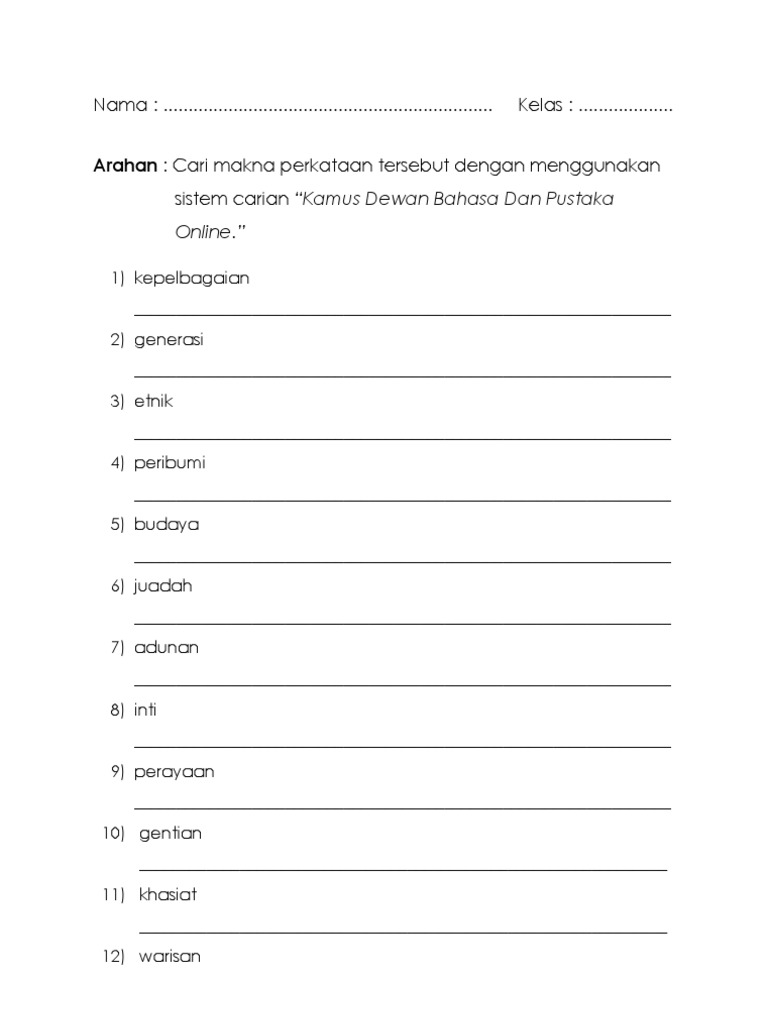 Cari Makna Perkataan Pdf