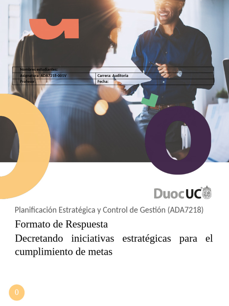 Decretando Iniciativas Estratégicas para El Cumplimiento de Metas | PDF ...