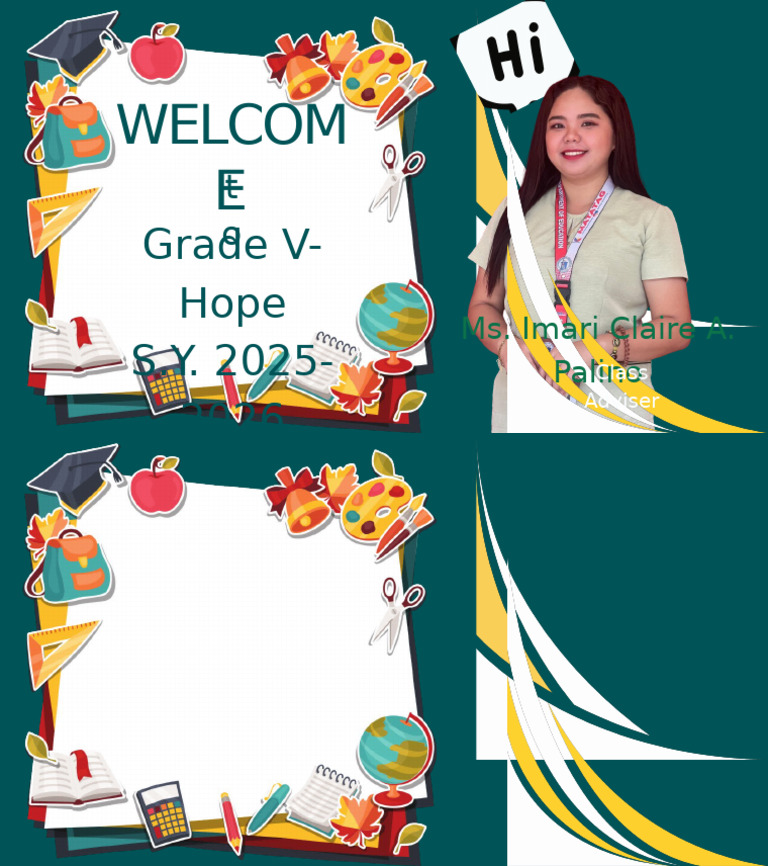 Back To School Educational Presentation in Colorful Scrapbook Style | PDF