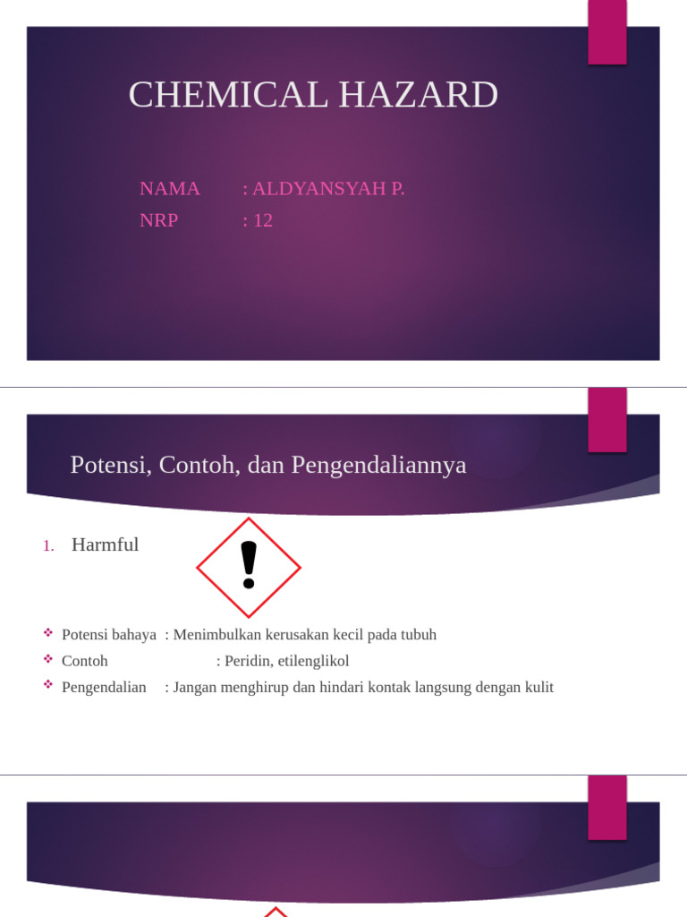 Chemical Hazard | PDF