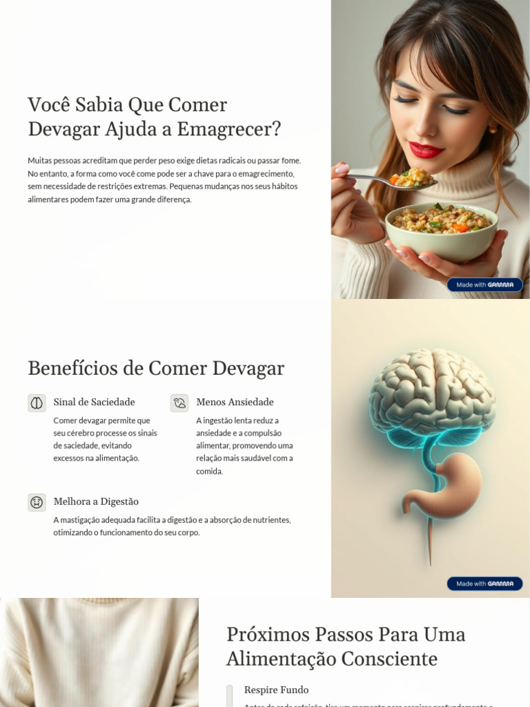 Comer Devagar para Emagrecer Melhor | PDF