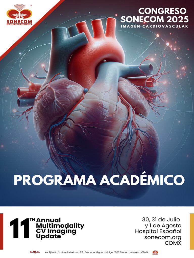 Congreso SONECOM 2025: Programa Académico | PDF | Ecocardiografía | México