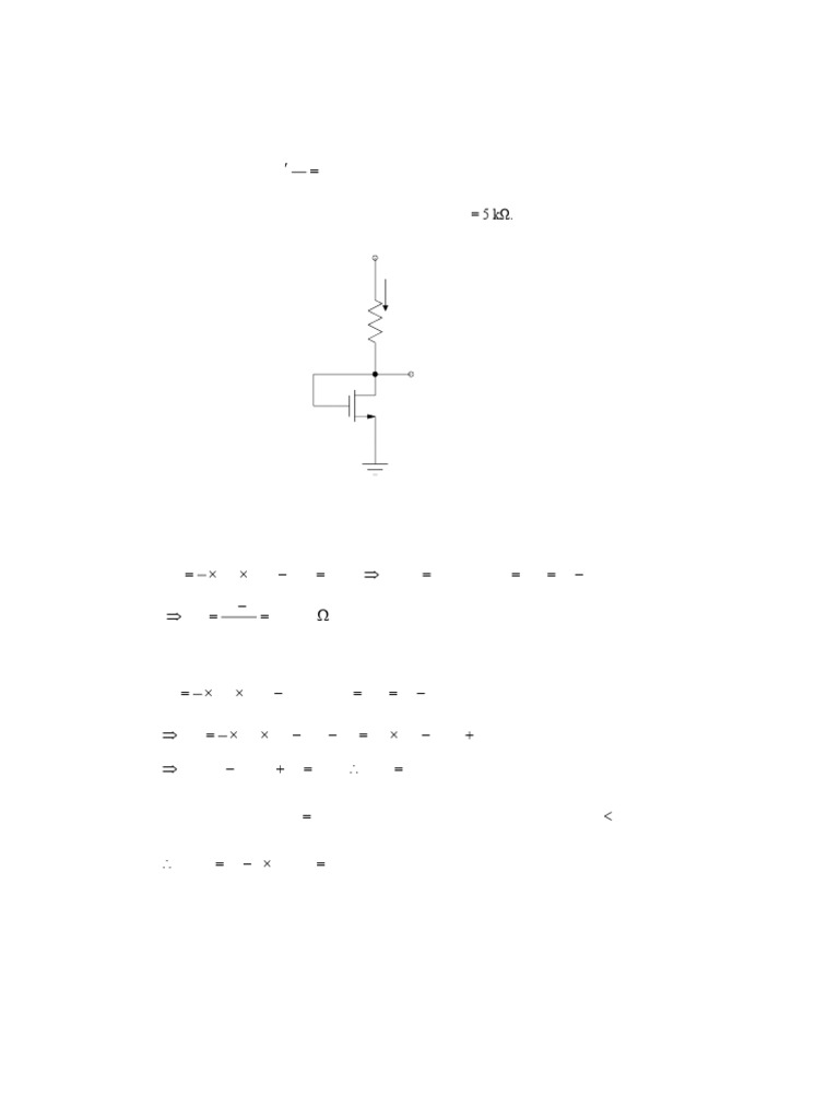 MOSFET Problem Solutions and Examples | PDF | Amplifier | Field Effect ...