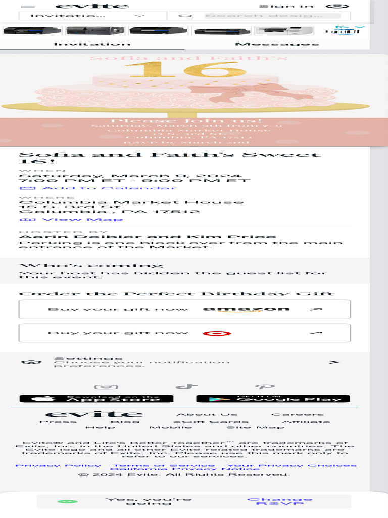 Evite Online Invitations, Greeting Cards & Party Ideas | PDF