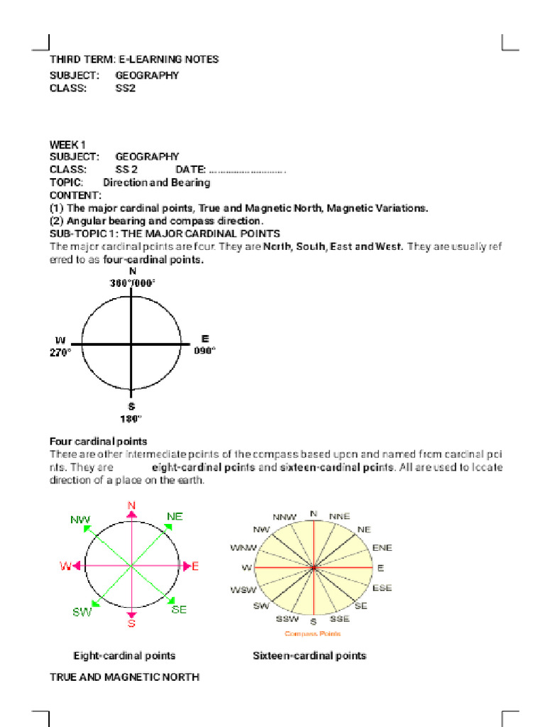 Ss2 3rd Term Geography e Notes Phoenix | PDF