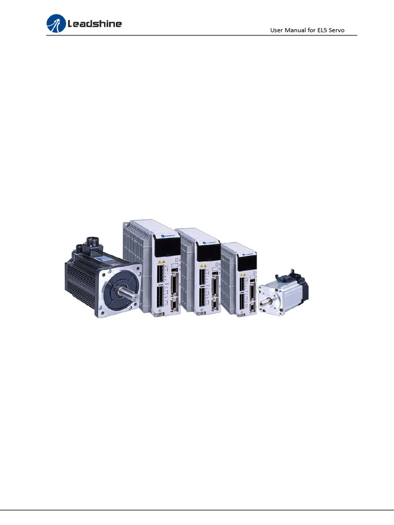 EL5 Servo User Manual Guide | PDF | Electrical Wiring | Servomechanism